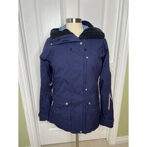 State of Elevenate E11 Ski Jacket Women's Small Outdoor Navy Blue Excellent